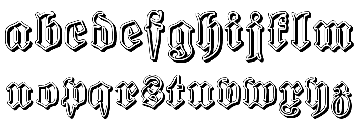 Proclamate Ribbon Heavy Font LOWERCASE