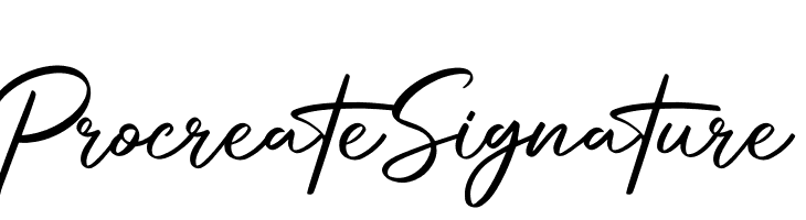 Procreate Signature  لخطوط تنزيل