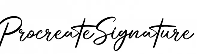 Procreate Signature  Descarca Fonturi Gratis