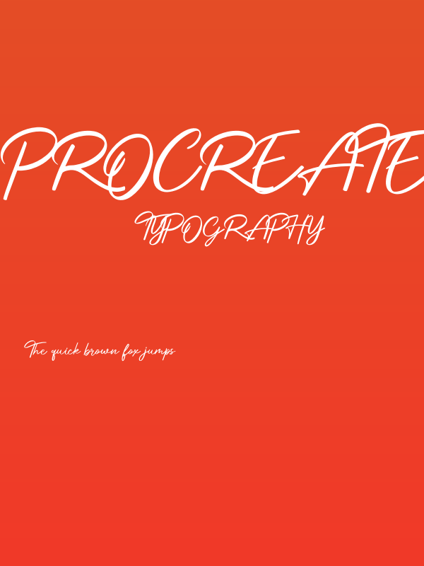 Procreate Signature Poster