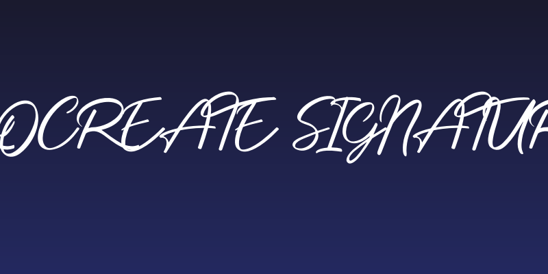 Procreate Signature Social Header
