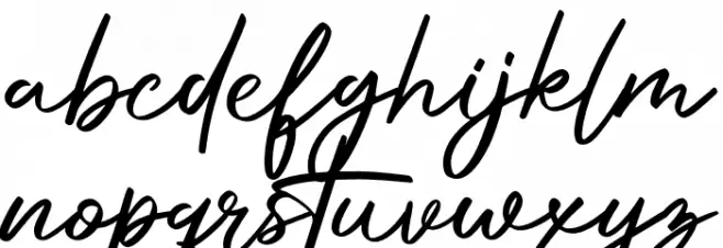 Procreate Signature Шрифта строчной