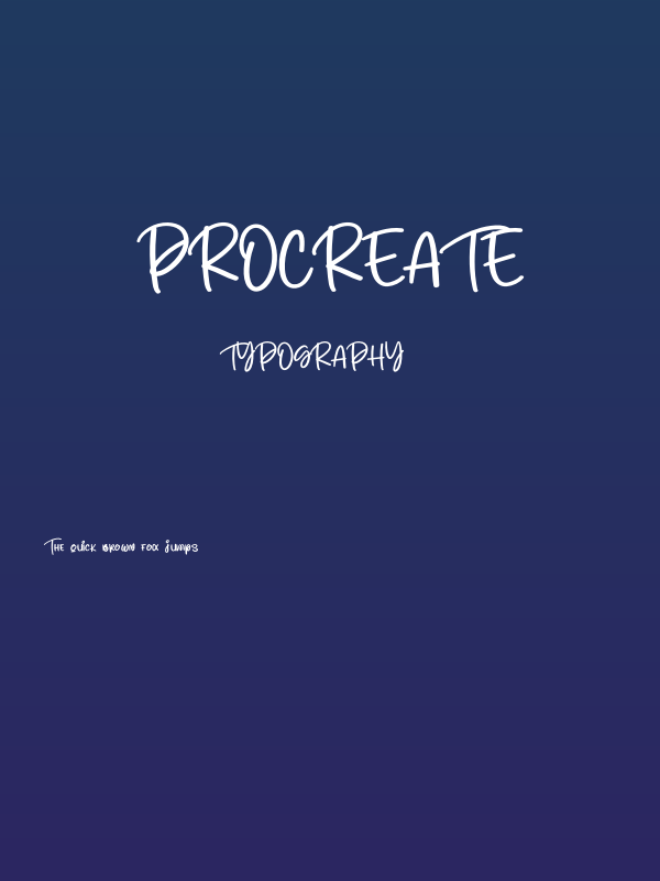 Procreate Poster