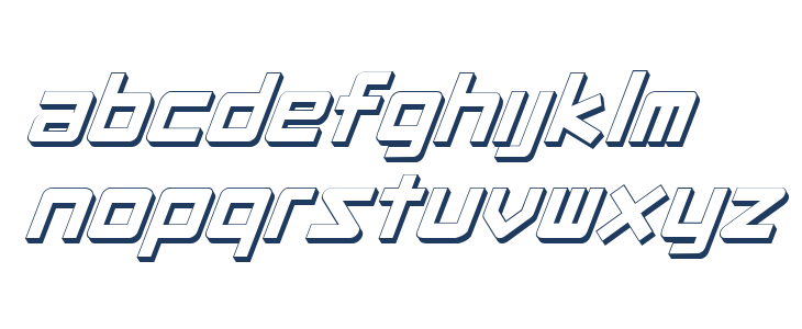 Procyon Shadow Italic Lowercase