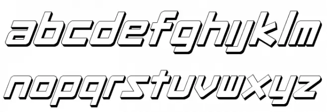 Procyon Shadow Italic 字体 小写