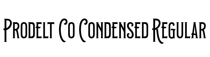 Prodelt Co Condensed Regular  font caratteri gratis