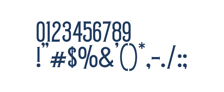 Prodelt Co Condensed Regular Other Characters