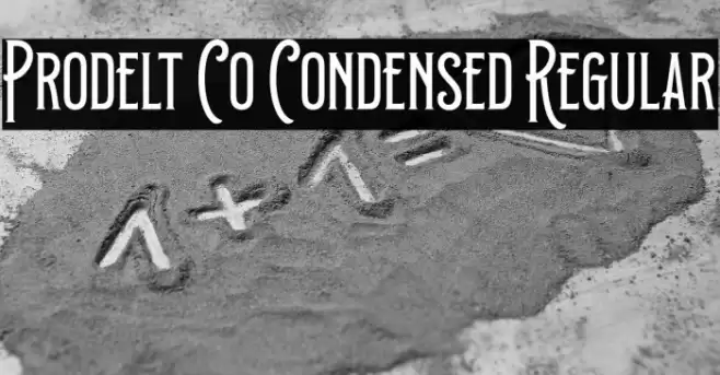 Prodelt Co Condensed Regular Font examples