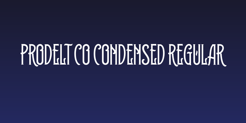 Prodelt Co Condensed Regular Social Header