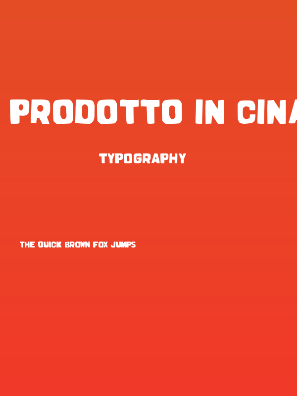 Prodotto In Cina Poster