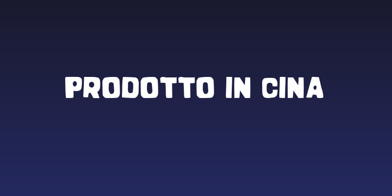 Prodotto In Cina Social Header