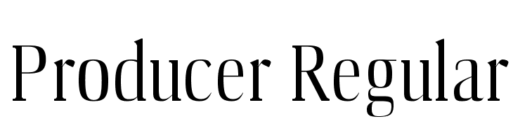 Producer Regular Font