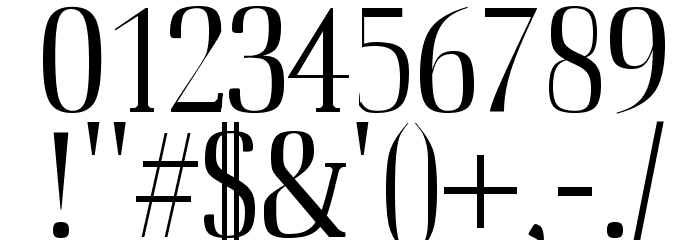 Producer Regular Font OTHER CHARS