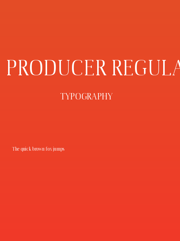 Producer Regular Poster