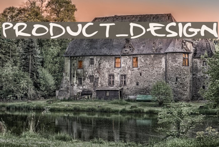 Product_Design Font examples