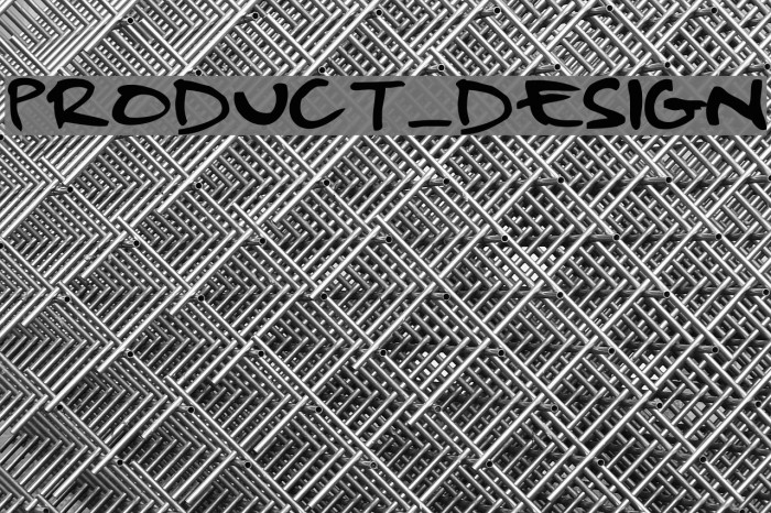 Product_Design Font examples