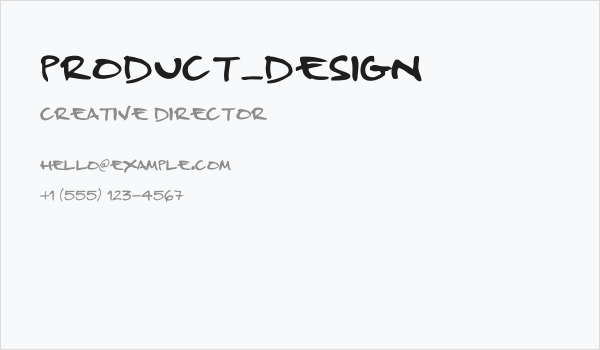 Product_Design Business Card
