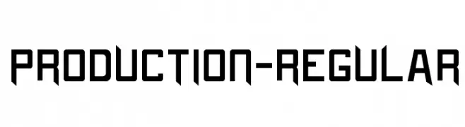 Production-Regular  Frei Schriftart Herunterladen