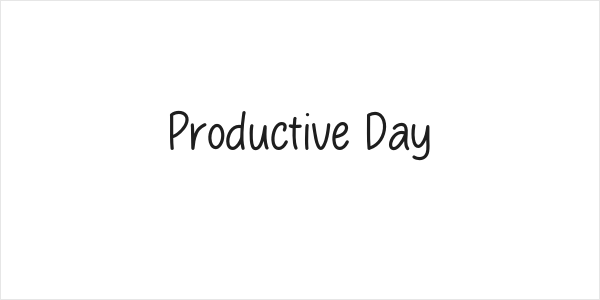 Productive Day Logo