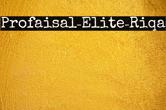 Profaisal-Elite-Riqa Example 3