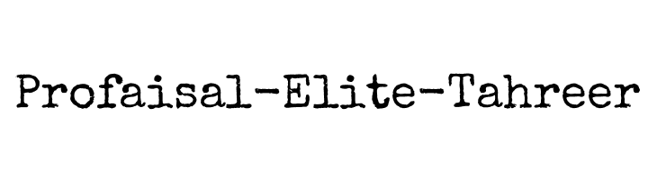 Profaisal-Elite-Tahreer  Скачать бесплатные шрифты