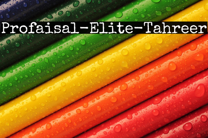 Profaisal-Elite-Tahreer Example 3