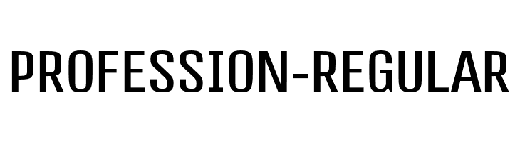 Profession-Regular  font caratteri gratis