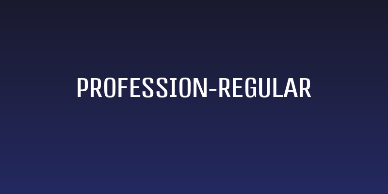 Profession-Regular Social Header