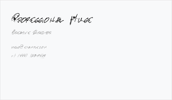 Professional Muse Business Card