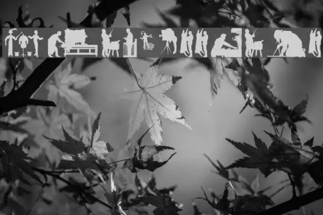 Professions Font examples