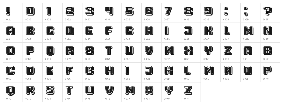 Professor 3D Filled Regular Character Map