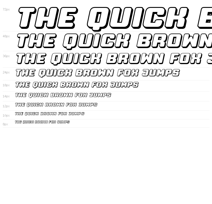 Professor 3D Italic Waterfall