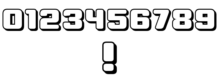 Professor 3D Regular Font OTHER CHARS