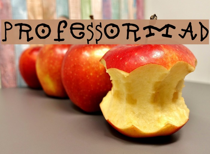 Professor Mad Font examples