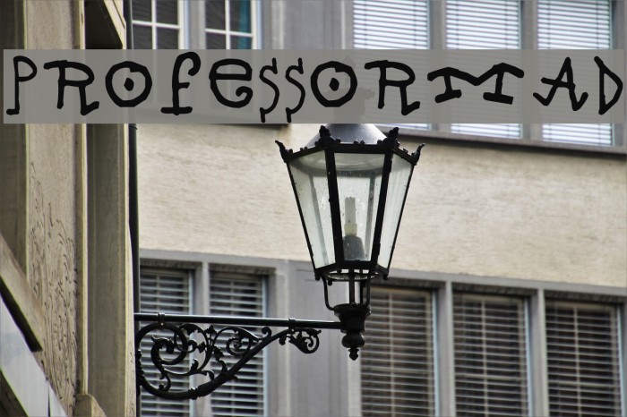 Professor Mad Font examples