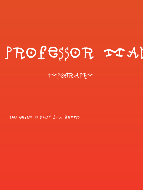 Professor Mad Poster