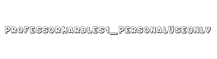 Professor Marbles 1_PersonalUseOnly  免费字体下载