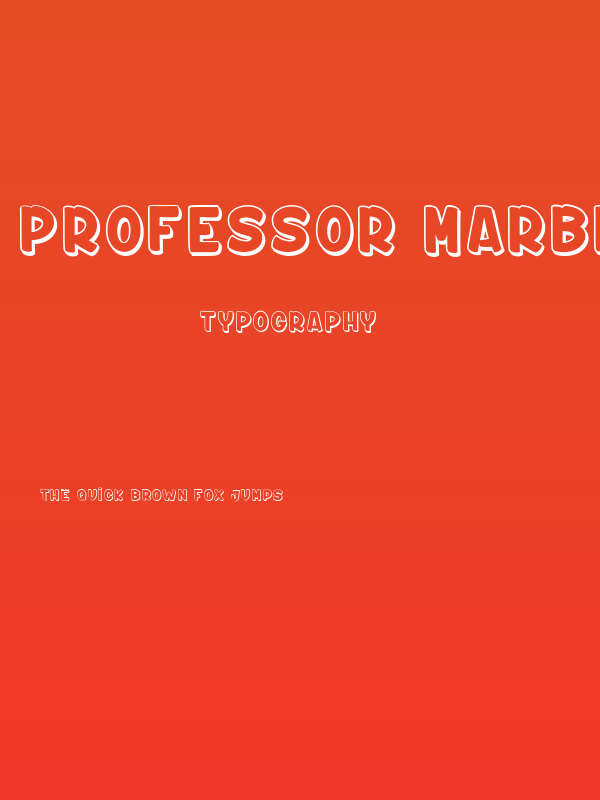 Professor Marbles 1_PersonalUseOnly Poster