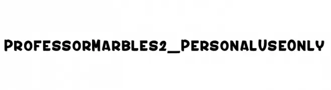Professor Marbles 2_PersonalUseOnly  नि: शुल्क फ़ॉन्ट्स डाउनलोड
