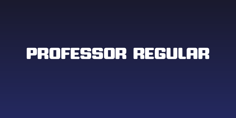 Professor Regular Social Header