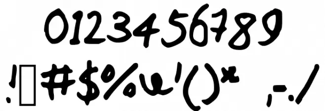 ProfessorShroom Font OTHER CHARS