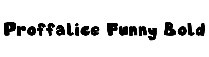 Proffalice Funny Bold  フリーフォントのダウンロード