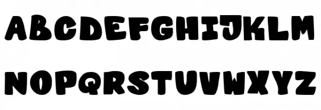 Proffalice Funny Bold Font Litere mari