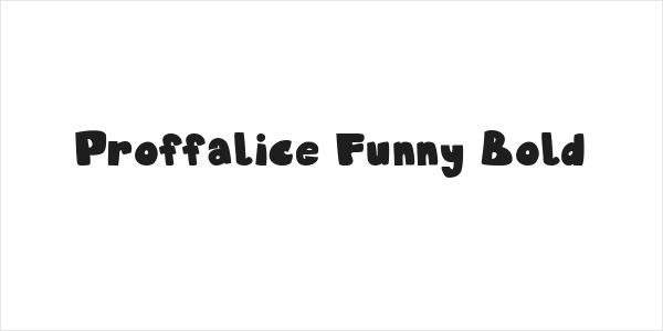 Proffalice Funny Bold Logo