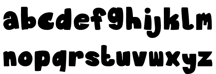 Proffalice Funny Bold Caratteri MINUSCOLO