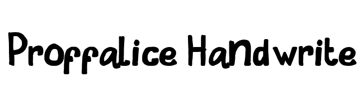 Proffalice Handwrite  免费字体下载