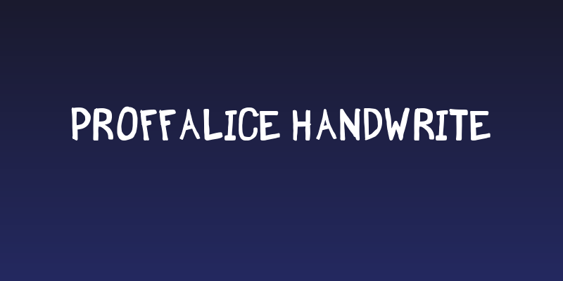 Proffalice Handwrite Social Header