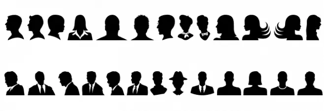 Profile Schriftart Groß