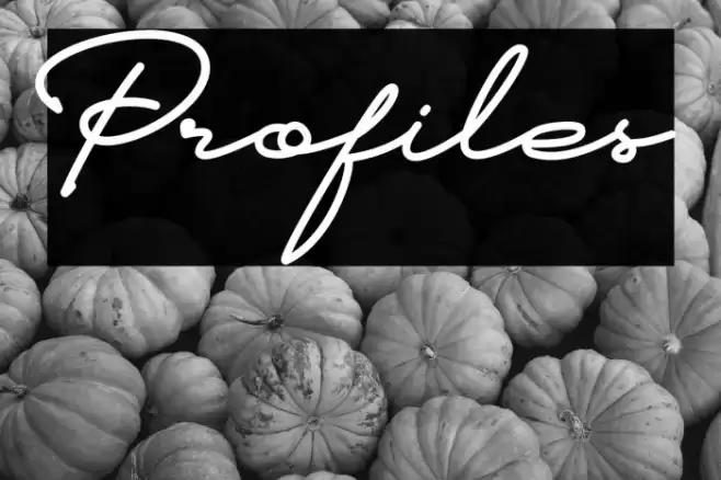 Profiles Font examples