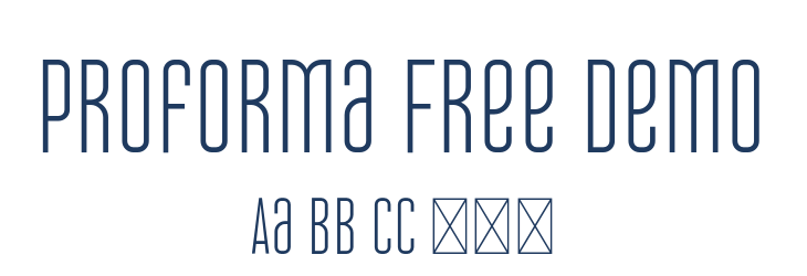 Proforma Free Demo Font Preview